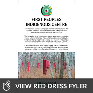 First Peoples Indigenous Centre REDress Campaign