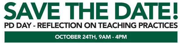SAVE THE DATE! PD Teaching Practices